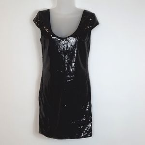 Sequin Little Black Dress